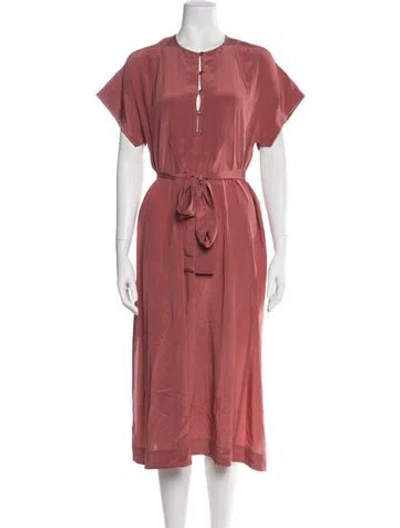 Pre-owned Ulla Johnson Silk Midi Length Dress In Pink