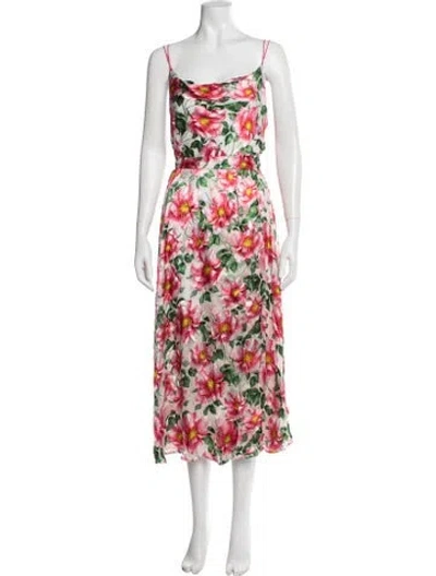 Pre-owned Ulla Johnson Silk Midi Length Dress In Pink