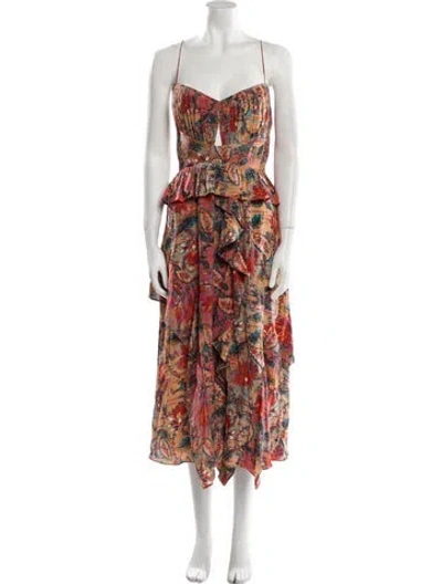 Pre-owned Ulla Johnson Silk Midi Length Dress W/ Tags