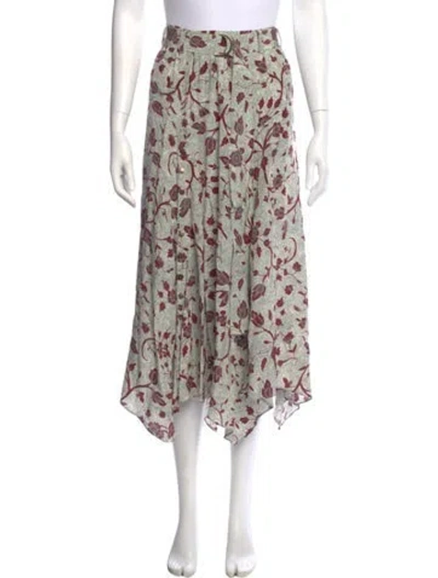 Pre-owned Ulla Johnson Silk Midi Length Skirt In Neutral