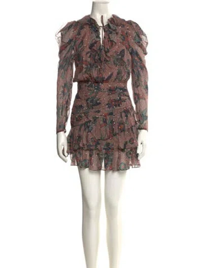 Pre-owned Ulla Johnson Silk Mini Dress In Black