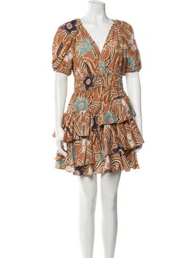 Pre-owned Ulla Johnson Silk Mini Dress In Black