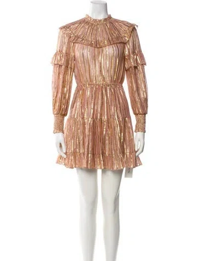 Pre-owned Ulla Johnson Silk Mini Dress In Black