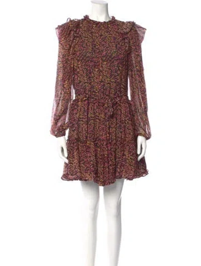 Pre-owned Ulla Johnson Silk Mini Dress In Black