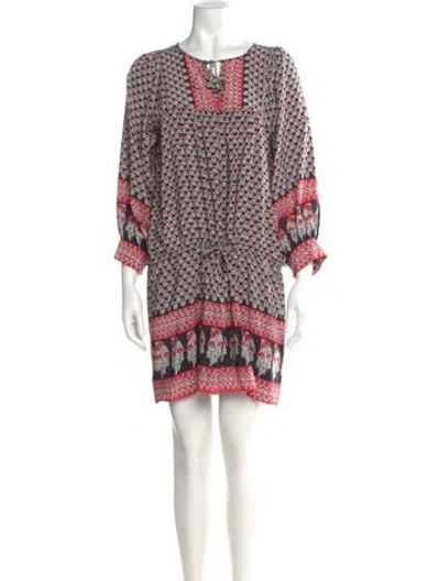 Pre-owned Ulla Johnson Silk Mini Dress In Black