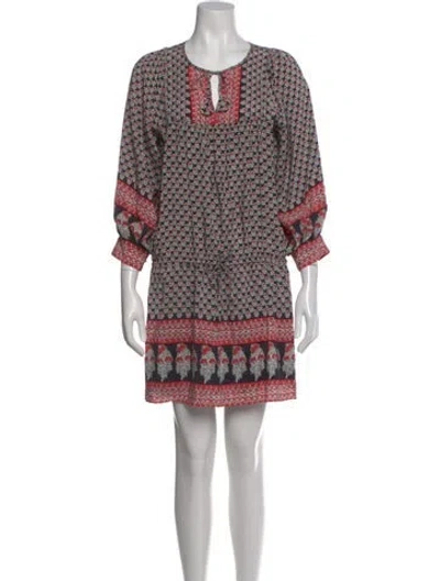 Pre-owned Ulla Johnson Silk Mini Dress In Black