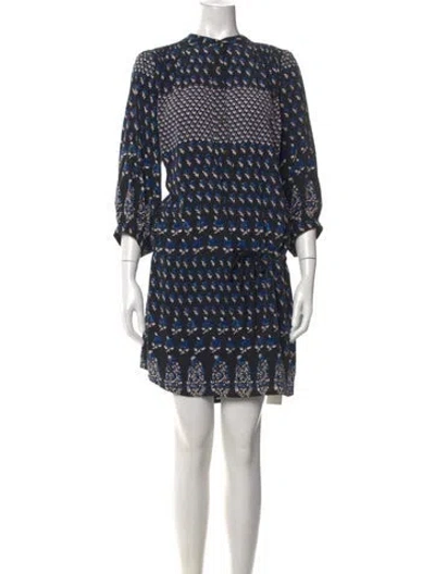 Pre-owned Ulla Johnson Silk Mini Dress In Black