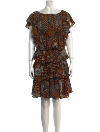 Pre-owned Ulla Johnson Silk Mini Dress In Black
