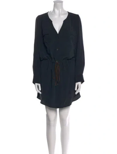 Pre-owned Ulla Johnson Silk Mini Dress In Gray