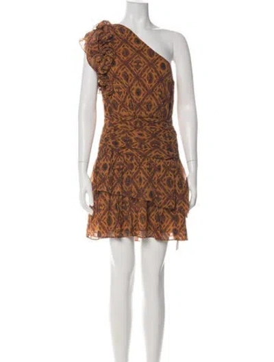 Pre-owned Ulla Johnson Silk Mini Dress In Green
