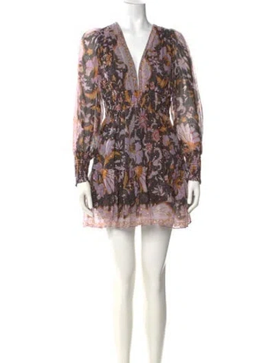 Pre-owned Ulla Johnson Silk Mini Dress In Multi
