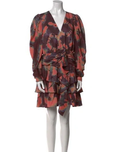 Pre-owned Ulla Johnson Silk Mini Dress In Multi