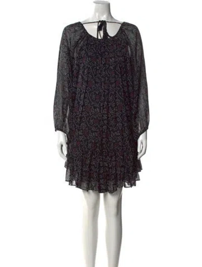 Pre-owned Ulla Johnson Silk Mini Dress In Multi