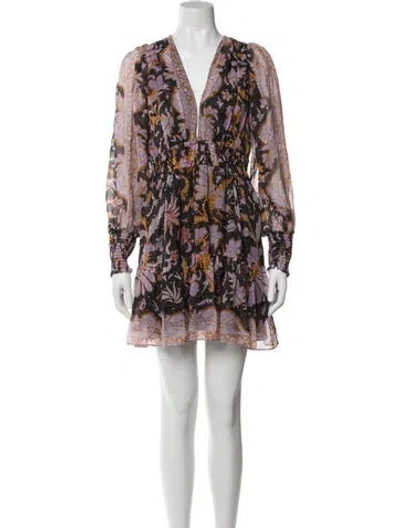 Pre-owned Ulla Johnson Silk Mini Dress In Multi