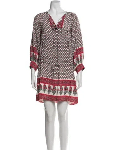 Pre-owned Ulla Johnson Silk Mini Dress In Multi