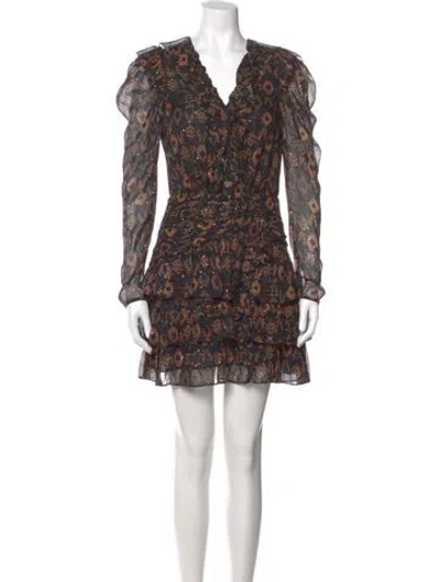 Pre-owned Ulla Johnson Silk Mini Dress In Multi