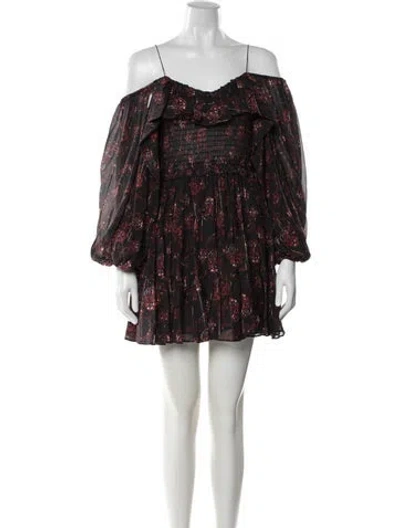 Pre-owned Ulla Johnson Silk Mini Dress In Multi