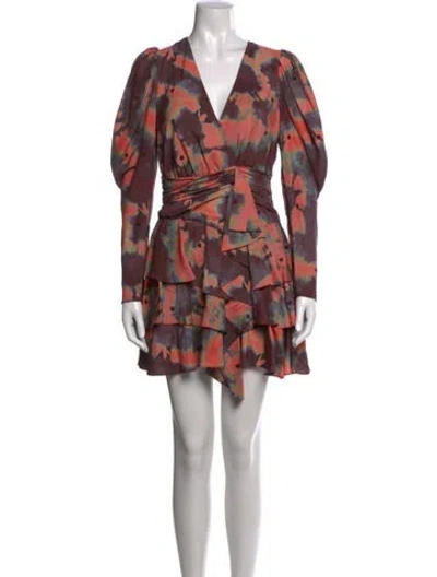 Pre-owned Ulla Johnson Silk Mini Dress In Multi