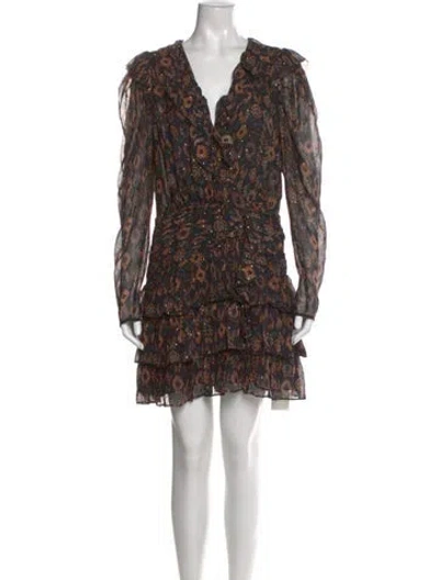 Pre-owned Ulla Johnson Silk Mini Dress In Neutral