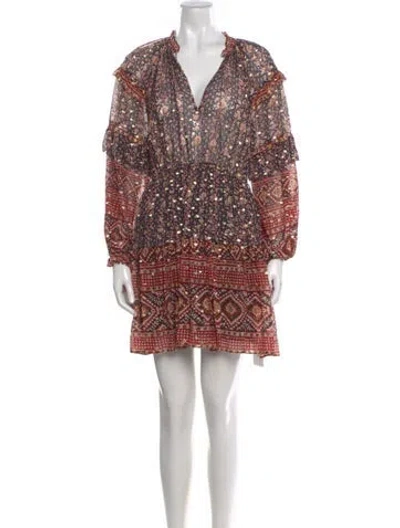 Pre-owned Ulla Johnson Silk Mini Dress In Neutral