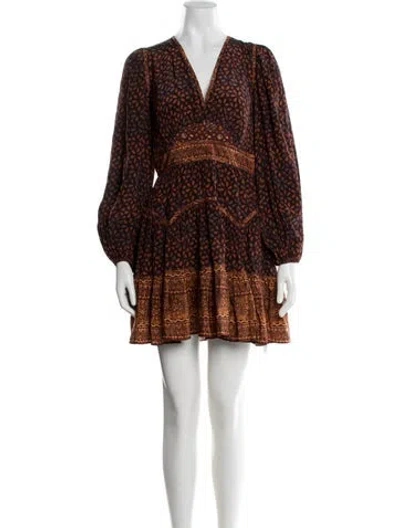 Pre-owned Ulla Johnson Silk Mini Dress In Neutral