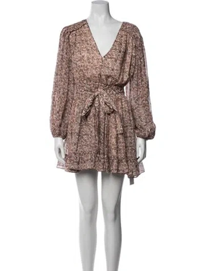 Pre-owned Ulla Johnson Silk Mini Dress In Neutrals