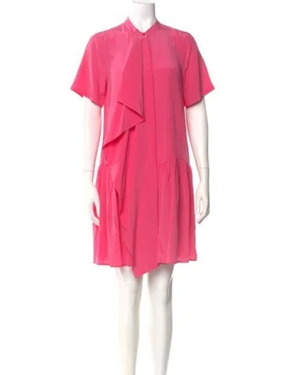 Pre-owned Ulla Johnson Silk Mini Dress In Pink
