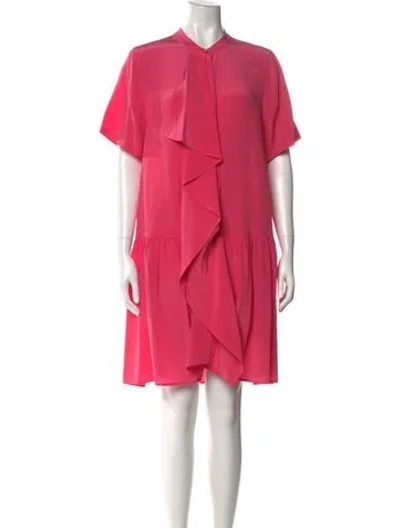 Pre-owned Ulla Johnson Silk Mini Dress In Pink