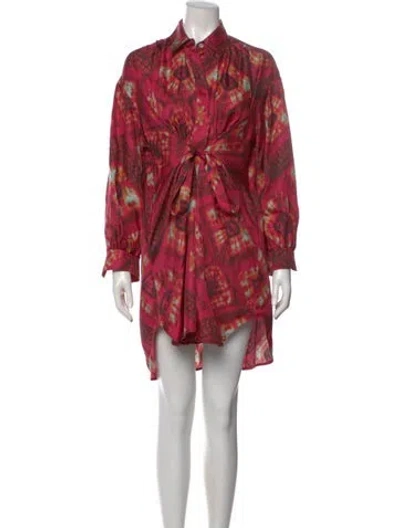 Pre-owned Ulla Johnson Silk Mini Dress In Pink