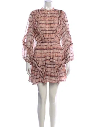 Pre-owned Ulla Johnson Silk Mini Dress In Pink