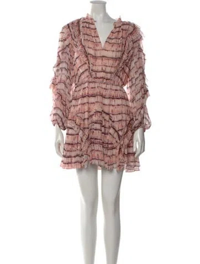 Pre-owned Ulla Johnson Silk Mini Dress In Pink