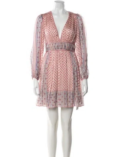 Pre-owned Ulla Johnson Silk Mini Dress In Pink