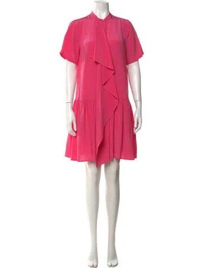Pre-owned Ulla Johnson Silk Mini Dress In Pink