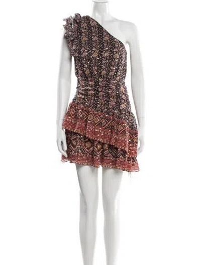 Pre-owned Ulla Johnson Silk Mini Dress In Red