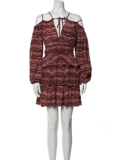 Pre-owned Ulla Johnson Silk Mini Dress In Red