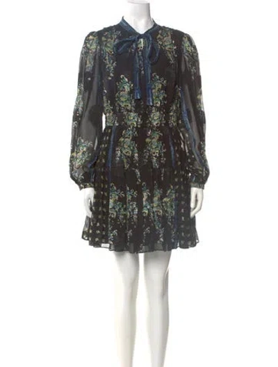 Pre-owned Ulla Johnson Silk Mini Dress W/ Tags In Black