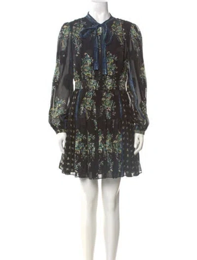 Pre-owned Ulla Johnson Silk Mini Dress W/ Tags In Black