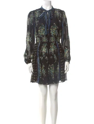 Pre-owned Ulla Johnson Silk Mini Dress W/ Tags In Black