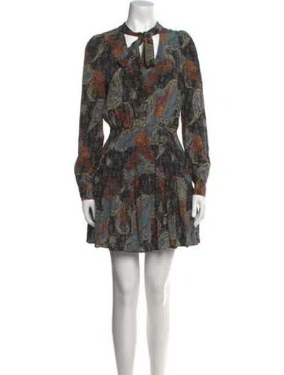 Pre-owned Ulla Johnson Silk Mini Dress W/ Tags In Black