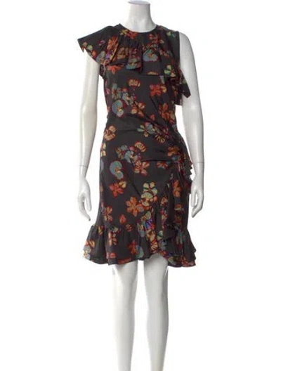 Pre-owned Ulla Johnson Silk Mini Dress W/ Tags In Black