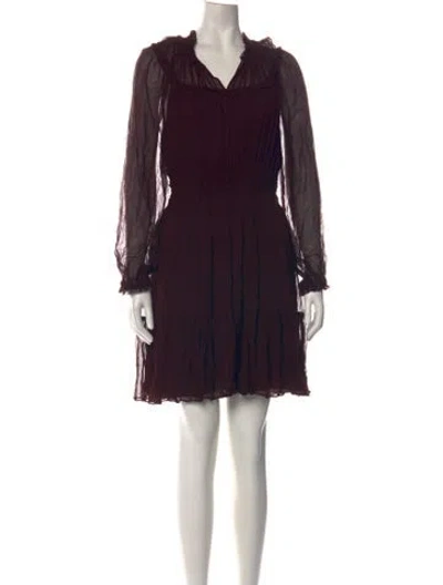 Pre-owned Ulla Johnson Silk Mini Dress W/ Tags In Black
