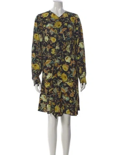 Pre-owned Ulla Johnson Silk Mini Dress W/ Tags In Blue