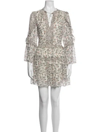 Pre-owned Ulla Johnson Silk Mini Dress W/ Tags In Multi