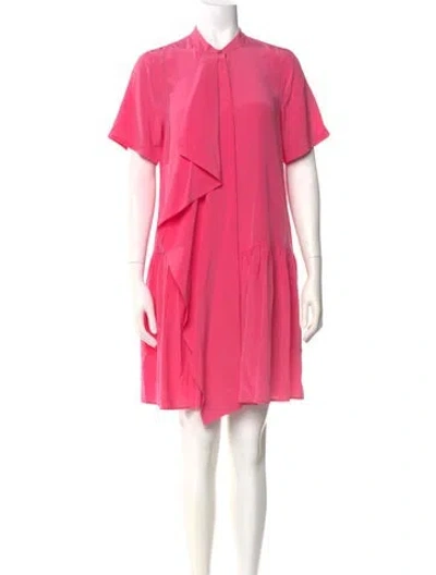 Pre-owned Ulla Johnson Silk Mini Dress W/ Tags In Pink