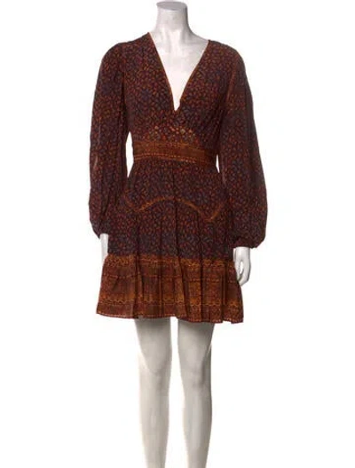 Pre-owned Ulla Johnson Silk Mini Dress W/ Tags In Red