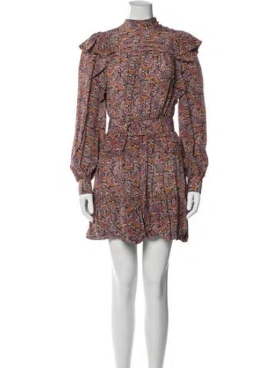 Pre-owned Ulla Johnson Silk Mini Dress W/ Tags In Red
