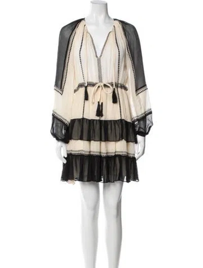 Pre-owned Ulla Johnson Silk Mini Dress In White
