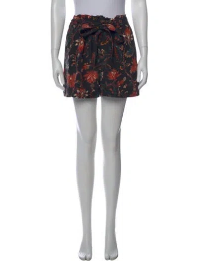 Pre-owned Ulla Johnson Silk Mini Shorts In Black