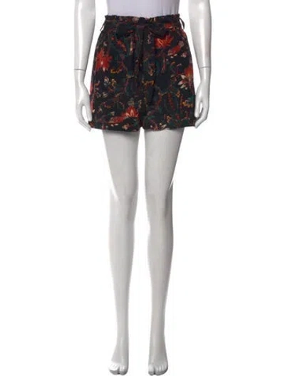 Pre-owned Ulla Johnson Silk Mini Shorts In Black