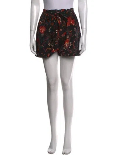 Pre-owned Ulla Johnson Silk Mini Shorts In Black